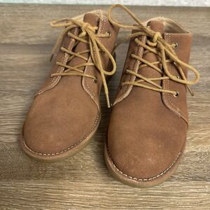 Seven Dials Women's Ankle Boots shoes Color Light Brown Size 6 Flat Lace Up